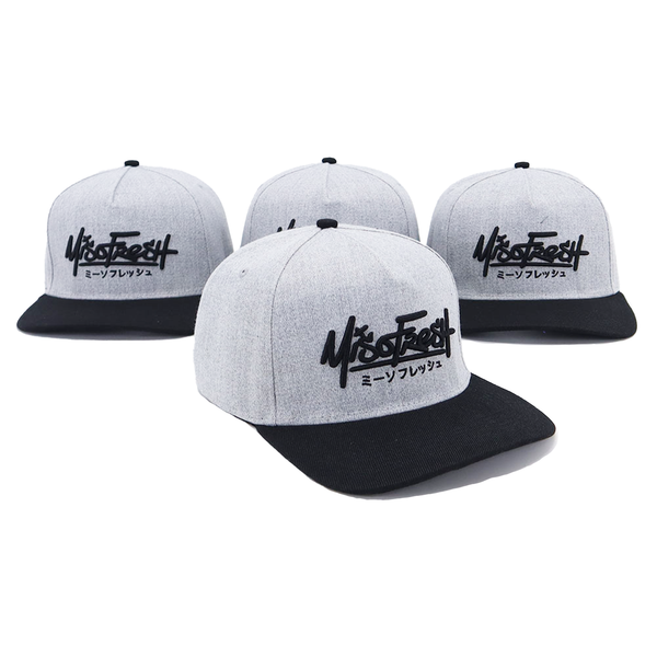 Throwe Light Grey/Black Snapback